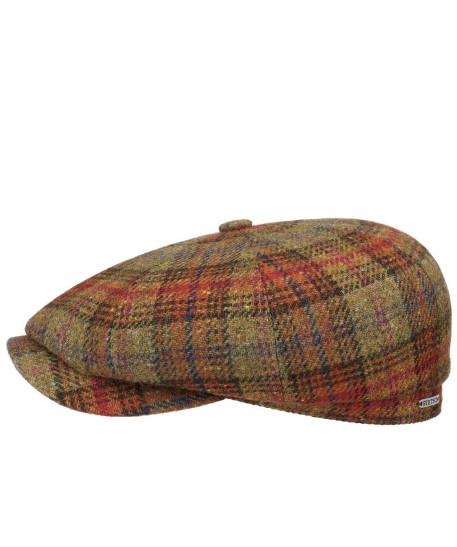 Stetson Lambswool Check Hatteras Cap