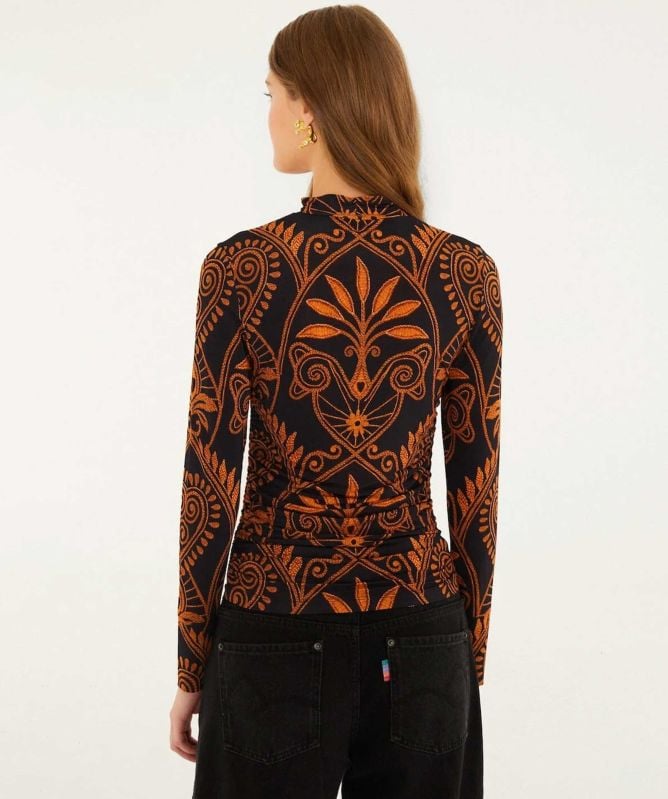 FARM Rio Cornely Ainika Ruched Blouse