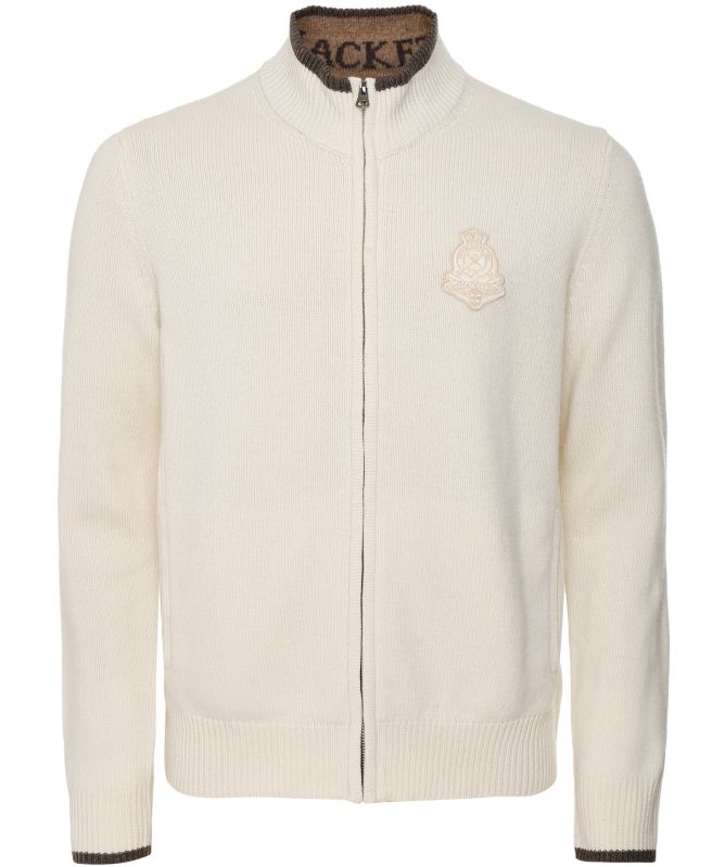 Hackett Merino Zip Cardigan
