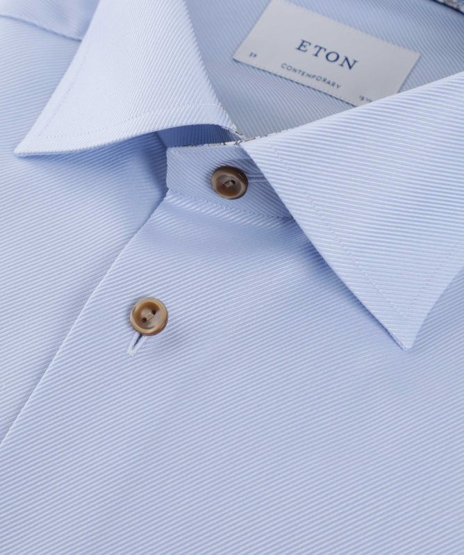 Eton Contemporary Fit Geometric Trim Shirt