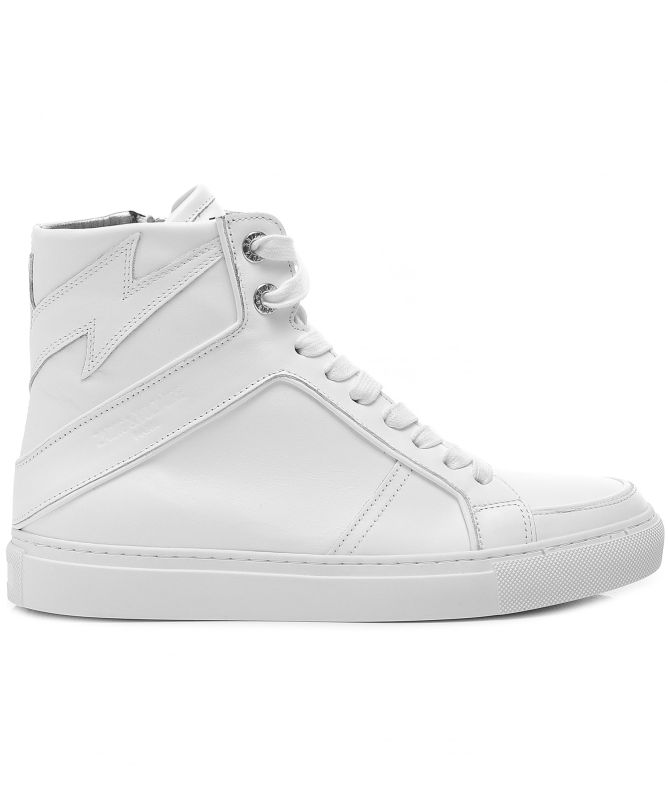 Zadig and Voltaire High Leather Flash Sneakers