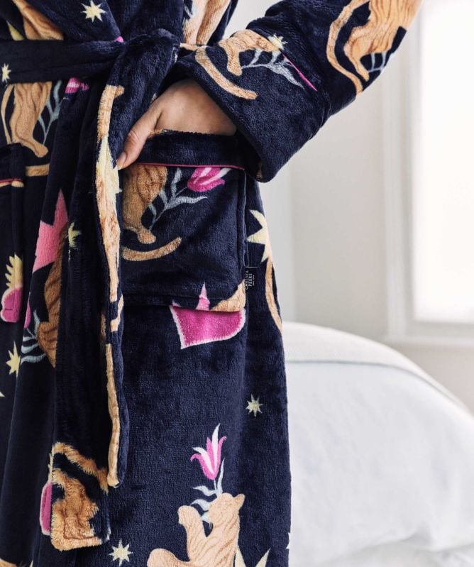 Chelsea Peers Fleece Enchanted Tiger Dressing Gown