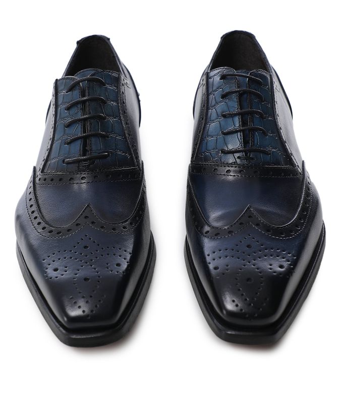 Jules B Leather Wing-Tip Oxford Brogues