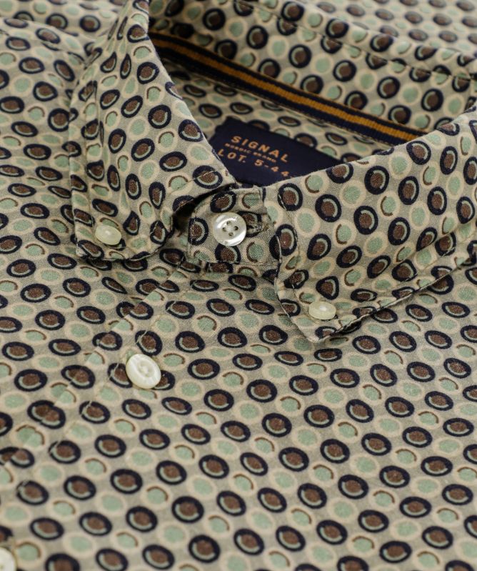 Signal Geometric Short-Sleeve Shirt