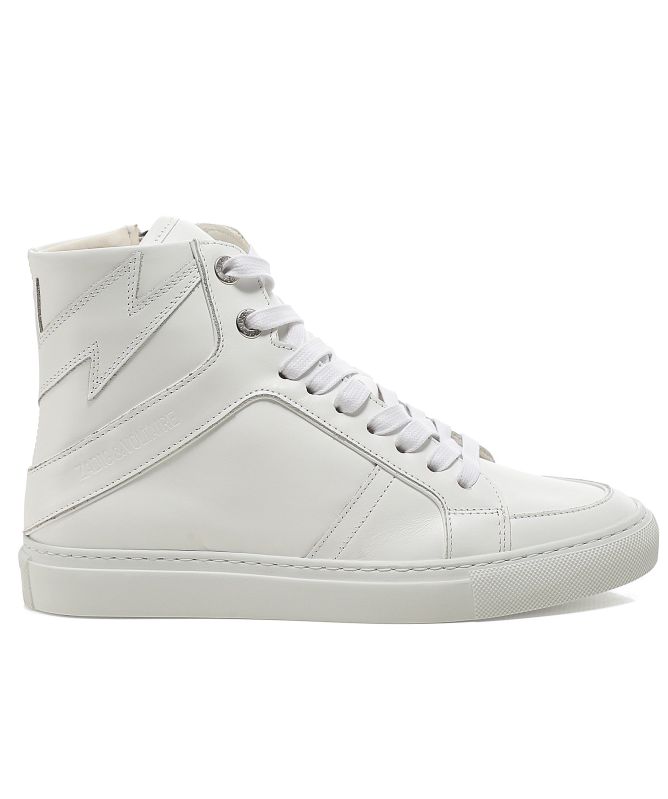 Zadig and Voltaire High Leather Flash Sneakers