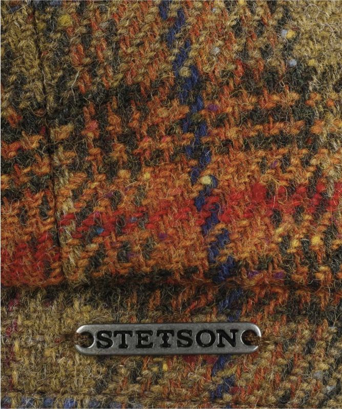 Stetson Lambswool Check Hatteras Cap