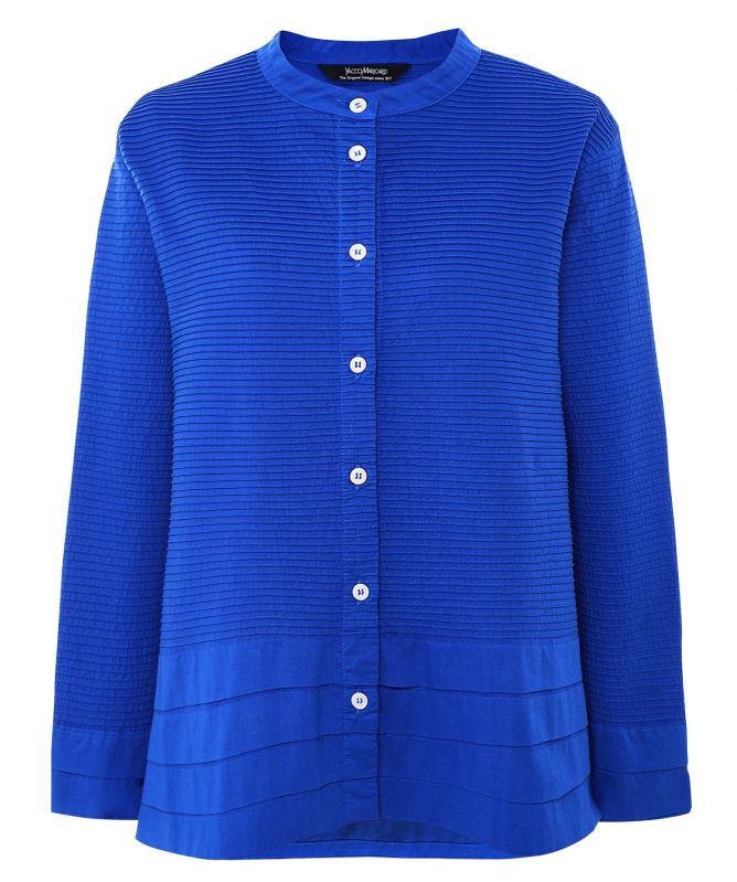 Yaccomaricard Pintucked Cotton Lawn Shirt