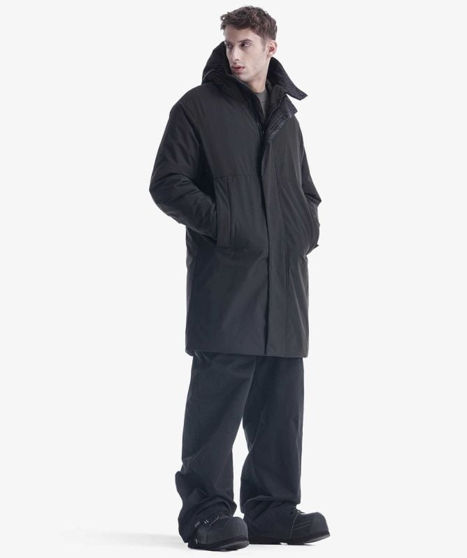 KRAKATAU Schorl Hooded Parka