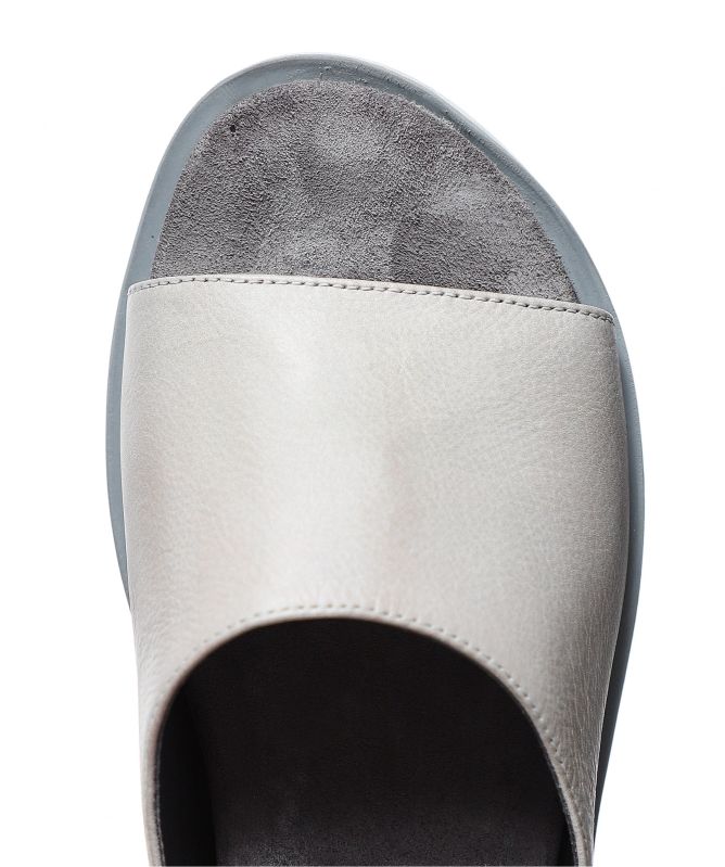 Lofina Leather Ankle Strap Platform Sandals