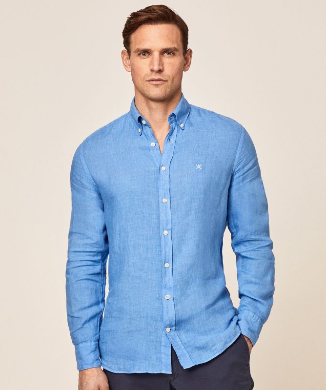 Hackett Slim Fit Linen Shirt