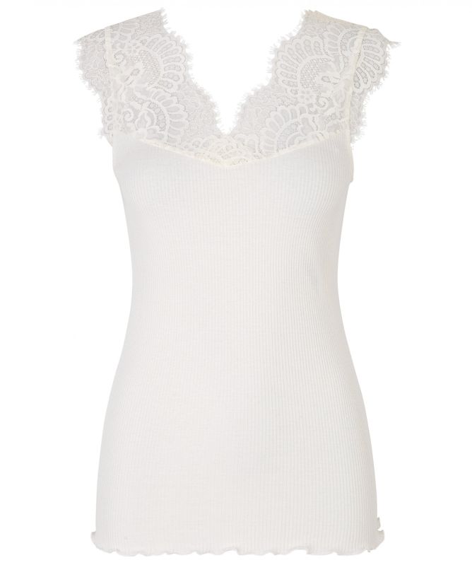 Rosemunde Bandol Silk Blend Lace Trim Top