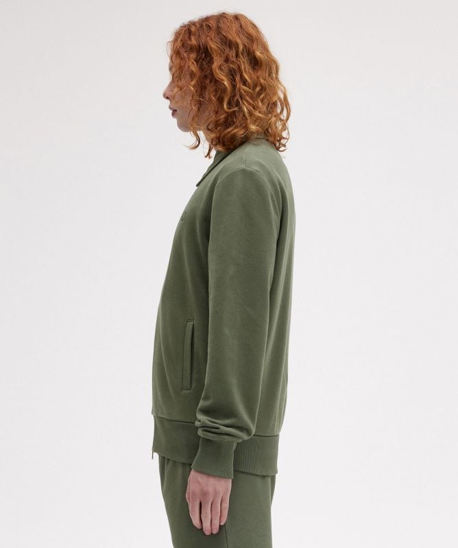 Fred Perry Zip-Through Collar Sweatshirt