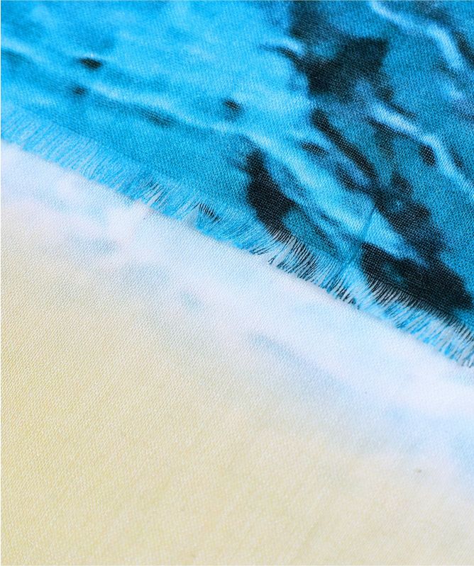 Ahujasons Wild Sea Print Scarf