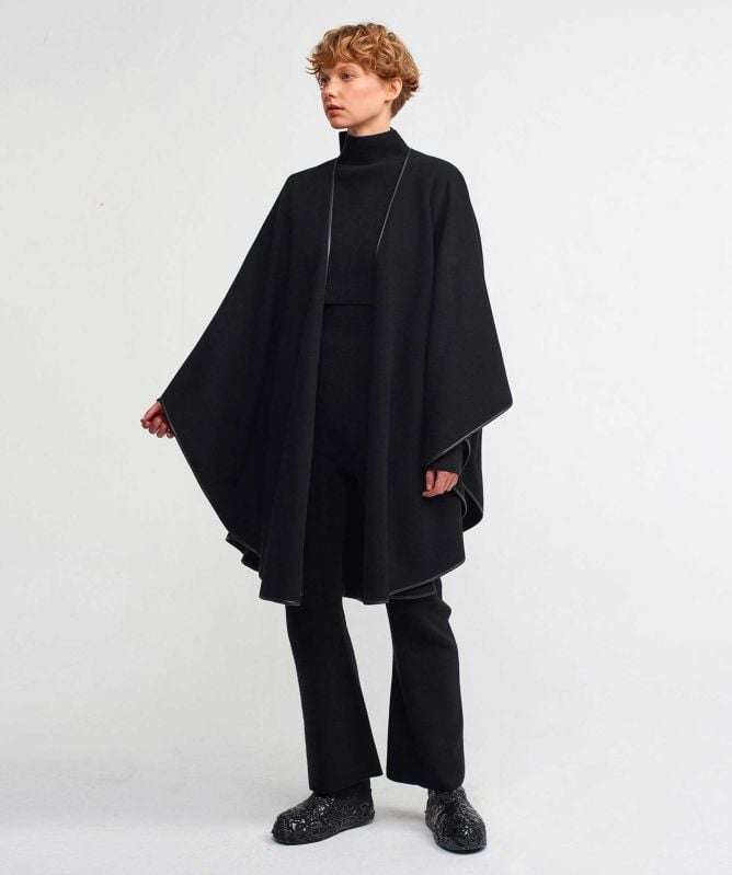 NU London Wool Cape Jacket