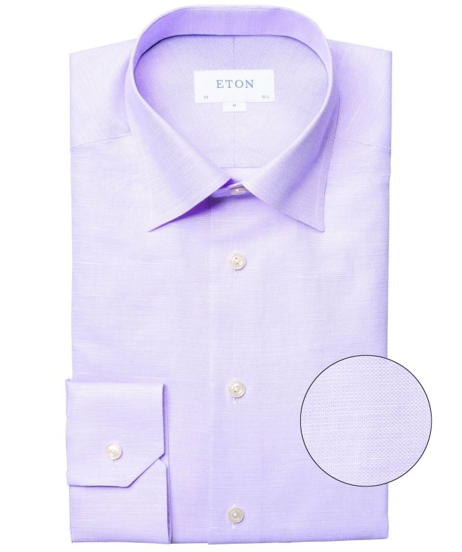 Eton Slim Fit Linen Blend Shirt