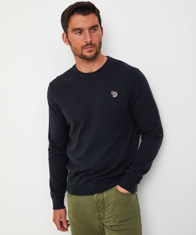 Paul Smith Crew Neck Zebra Jumper
