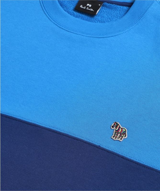 Paul Smith Organic Cotton Colour Block Zebra Sweatshirt