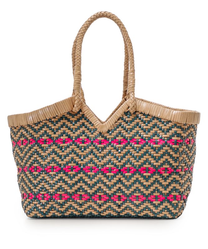 Vipera Crudelia Flower Woven Tote