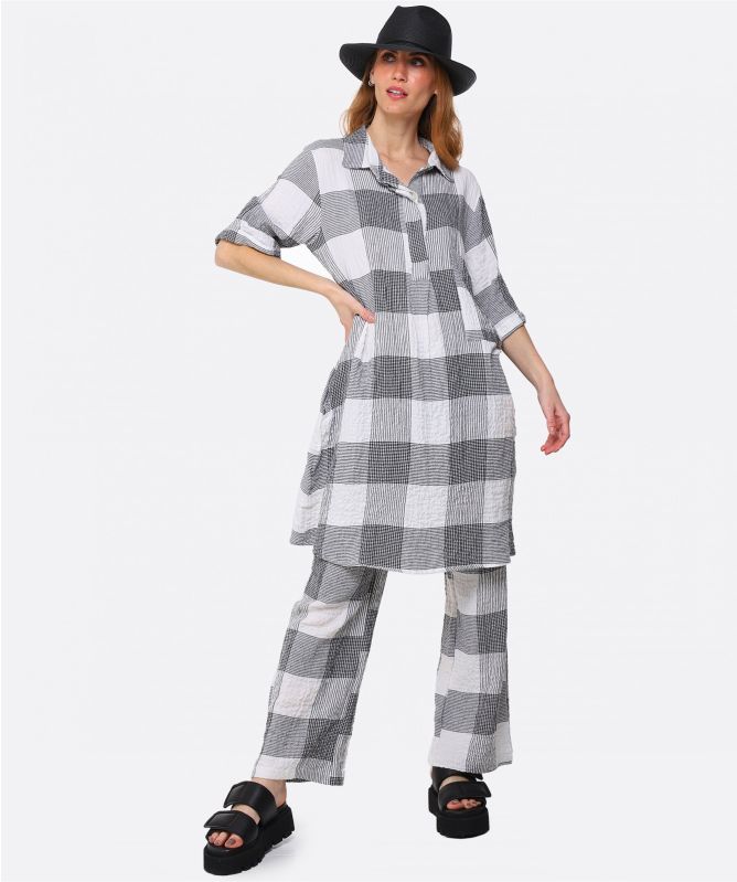 Thanny Mufasa Prince Of Wales Shirt Dress