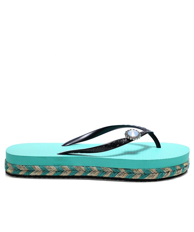 Uzurii Raffia Switch Flip Flops