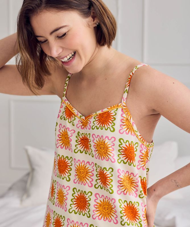 Chelsea Peers Sunshine Tile Print Short Pajama Set