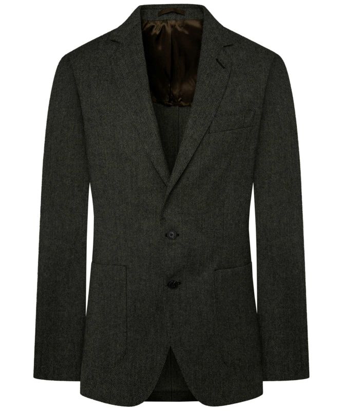 Hackett Wool Herringbone Blazer