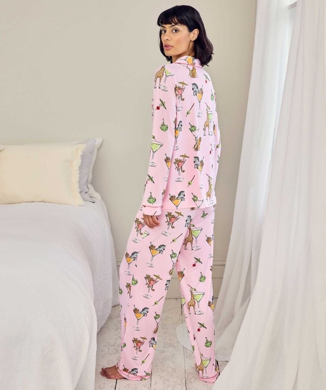 Chelsea Peers Martini Animal Long Pajamas