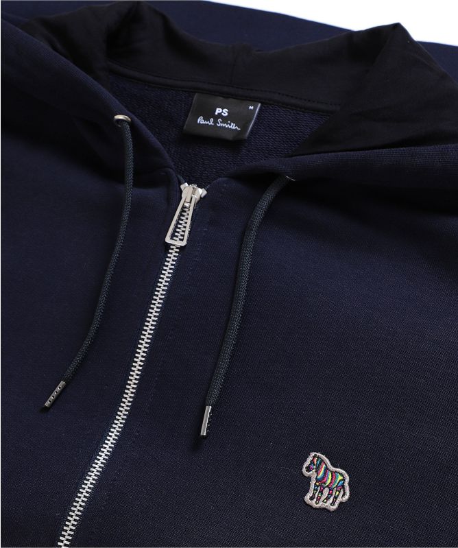 Paul Smith Organic Cotton Zebra Zip Hoodie