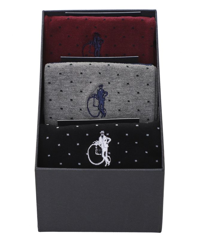 London Sock Co. A Spot of Style Socks 3 Pack