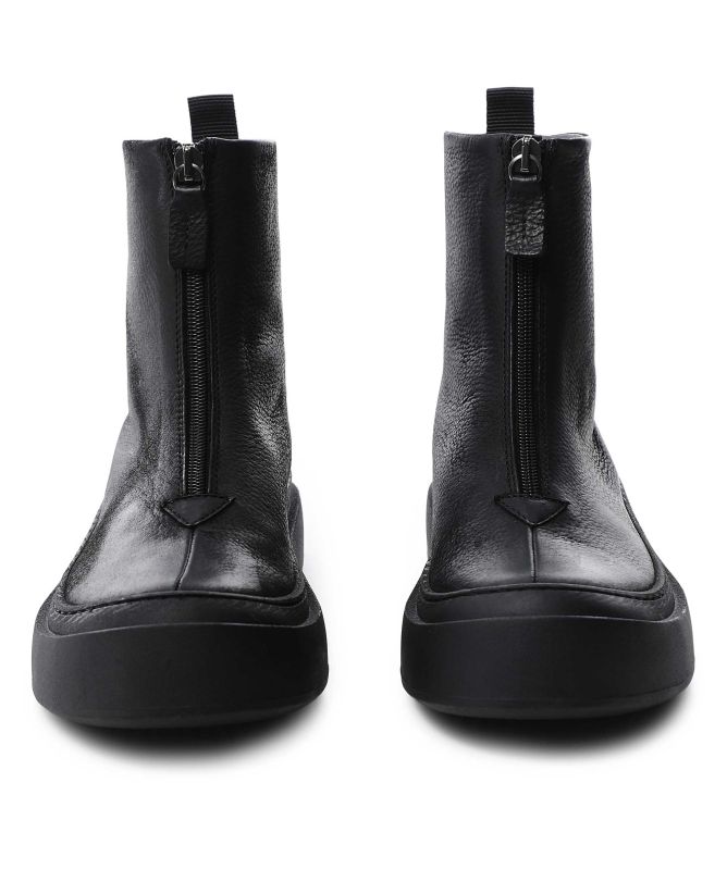 Lofina Zip Front Ankle Boots