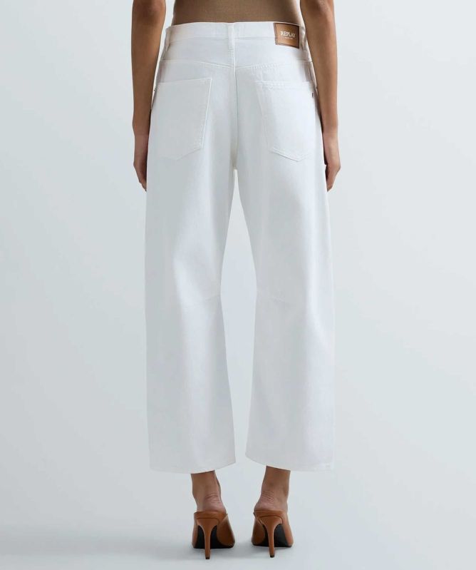 Replay Janie Barrel Wide-Leg Jeans