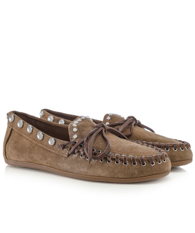 INUOVO Studded Moccasin Loafers
