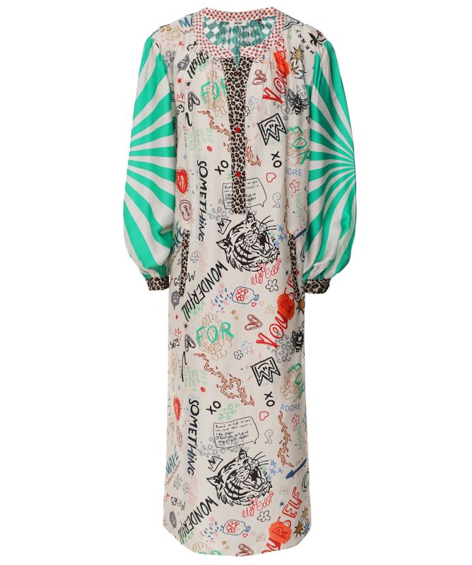 Me369 Hannah V-Neck Graffiti Dress | Jules B