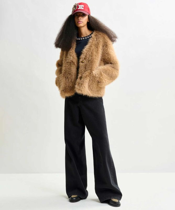 Essentiel Antwerp Ijacket Faux Fur Jacket