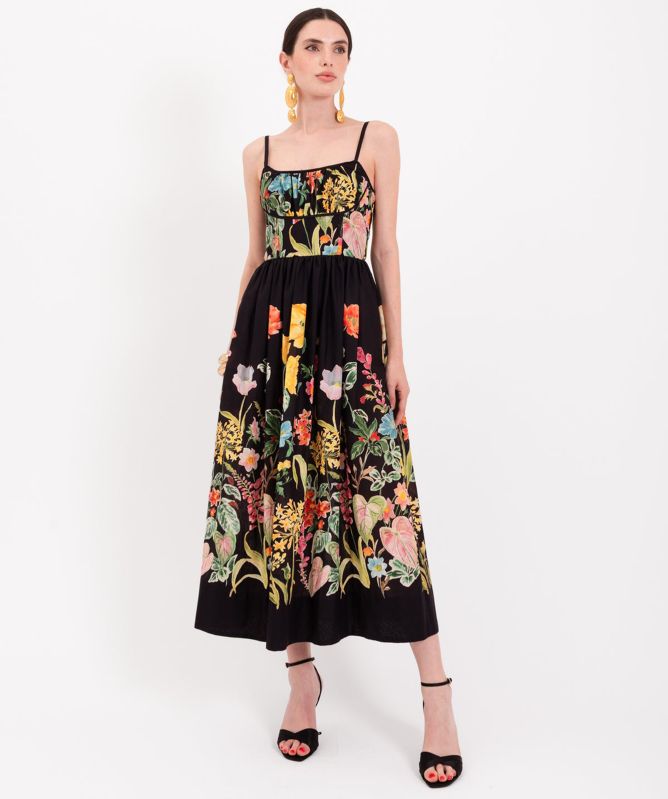 Lavi Tarante Floral Midi Dress