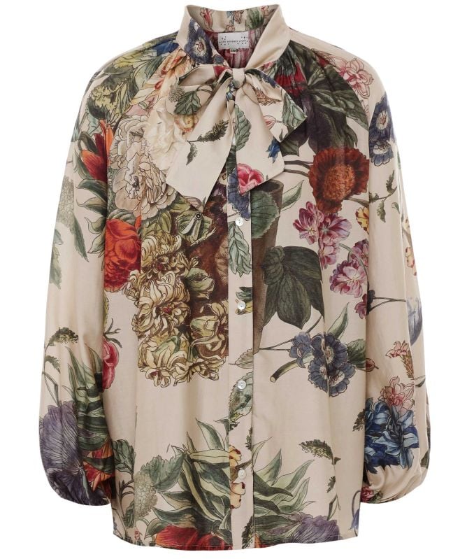 One Hundred Stars Primula Pussy Bow Blouse