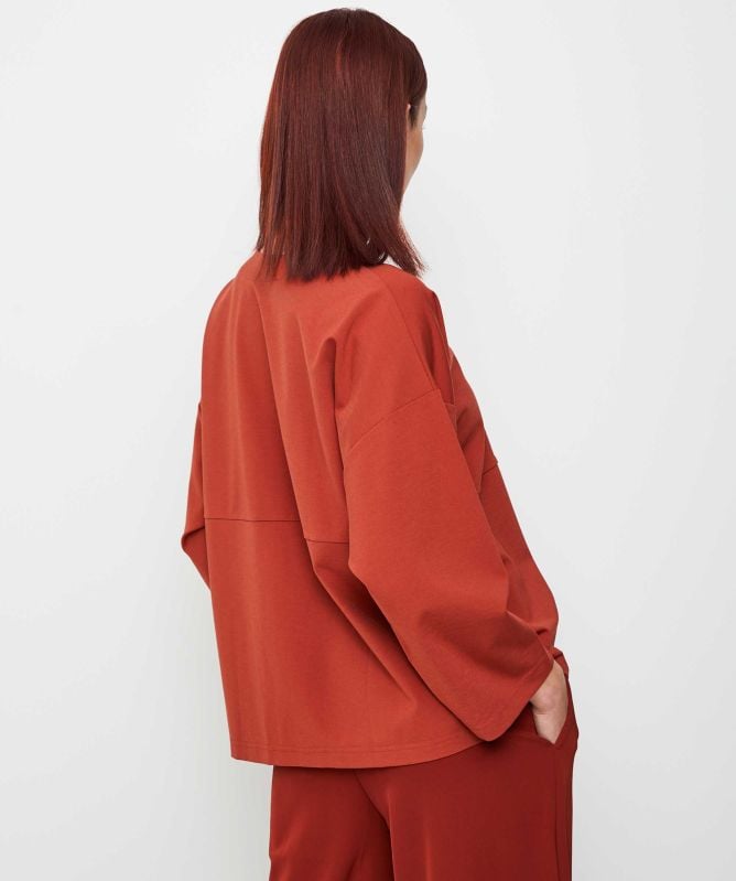 Thanny Scoop Neck Jersey Top