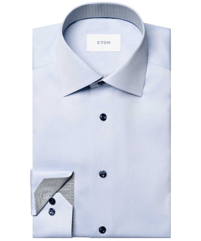 Eton Slim Fit Geo Twill Shirt
