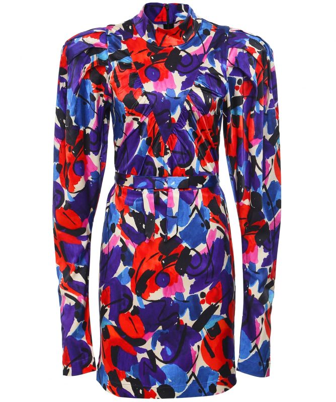 ROTATE Abstract Paint Ida Mini Dress | Jules B