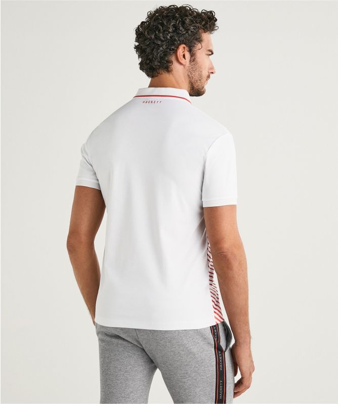 Hackett Interlock AMR Fading Lines Polo Shirt