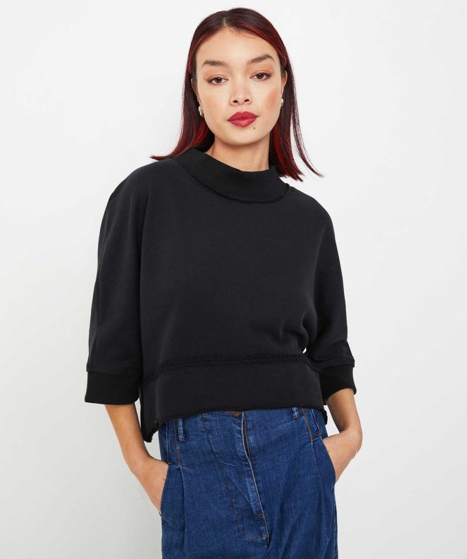 Lurdes Bergada Cropped Boxy Sweatshirt