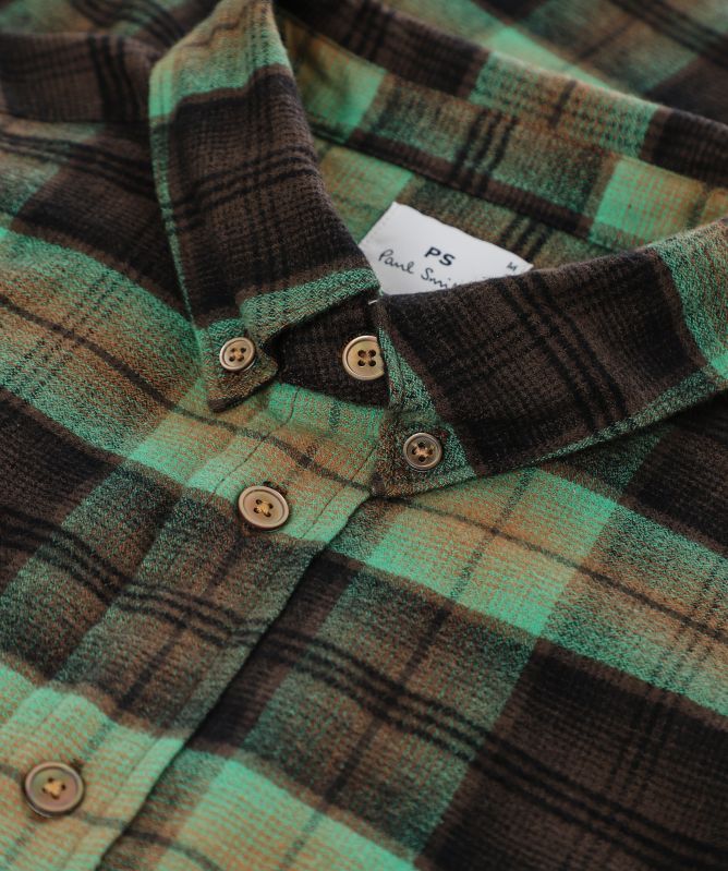 Paul Smith Button-Down Check Cotton Shirt