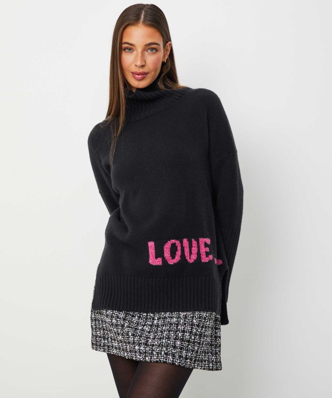 Eddy and Ivy Love Kisses Merino Cashmere Jumper