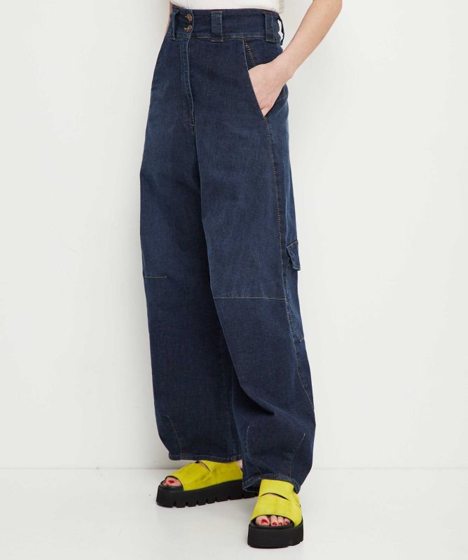 Lurdes Bergada Baggy Blue Jeans