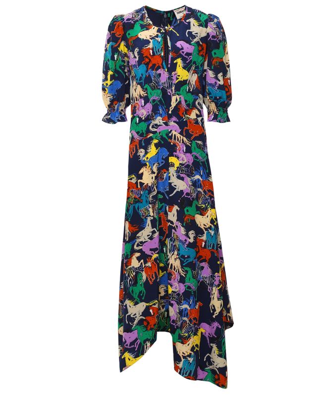 Zadig and Voltaire Silk Ranage Horses Dress