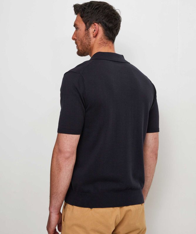 Paul Smith Knitted Zebra Polo Shirt