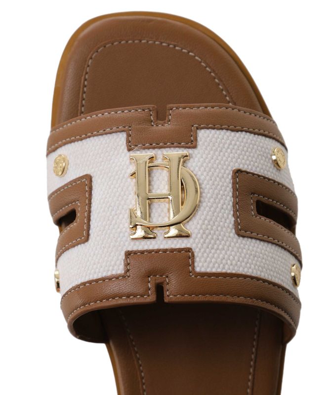 Holland Cooper Canvas Monogram Slides