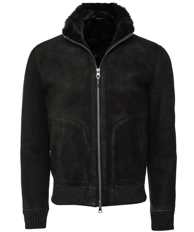 Hackett Shearling Bomber Jacket