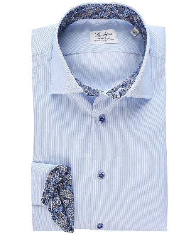 Stenstroms Fitted Body Pinstripe Shirt