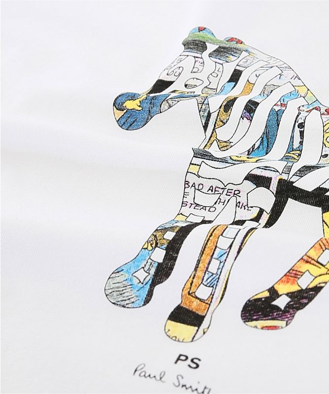 Paul Smith Organic Cotton Comic Zebra T-Shirt